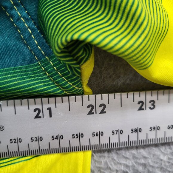 Leon Men Soccer Away Jersey Large Yellow‎ Striped Ciudad Maderas Crew Neck - Picture 5 of 9